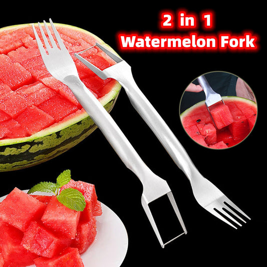 'JuicySlice' - Watermelon Fork & Slicer